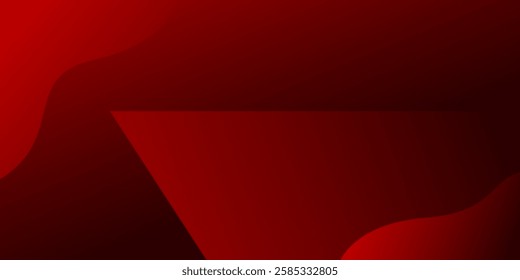 Abstract background Red shape with technology concept for template, poster, wallpaper, flyer design. Vector illustration	