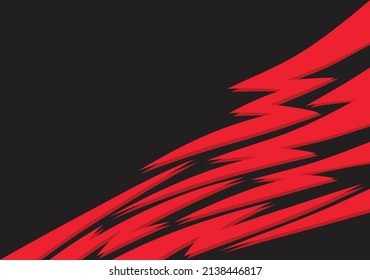 Abstract background with red sharp and zigzag line pattern and with some copy space area