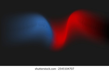 Fundo abstrato vermelho e céu azul cor. Fluido dinâmico elegante e gradiente brilhante para banner, negócio, brochura, publicidade, impressão, superfície, branding, saudação, decoração, comercial, arte