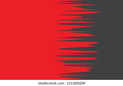Abstract background with red spikes and jagged line pattern and some copy space area