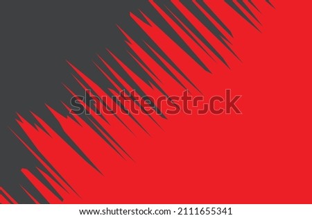 Abstract background with red spikes and jagged line pattern and some copy space area