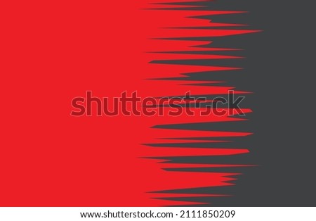 Abstract background with red spikes and jagged line pattern and some copy space area