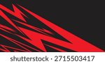 Abstract background with red spikes and zigzag line pattern and some copy space area