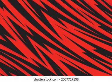 Abstract background with red spikes and zigzag line pattern 