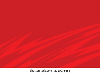 Abstrakter Hintergrund mit roten Stacheln und Zickzacklinien-Mustern und etwas Kopienraum