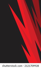 Fondo abstracto con pinzas rojas y patrón de línea de zigzag y con algo de espacio de copia