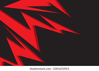 Abstract background with red spikes and zigzag line pattern and some copy space area. eps 10