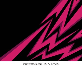 Fondo abstracto con pinzas rojas y patrón de línea de zigzag y un área de copia