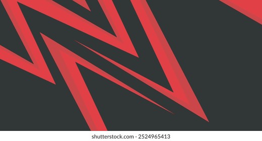 Abstract background with red spikes and zigzag line pattern and some copy space area