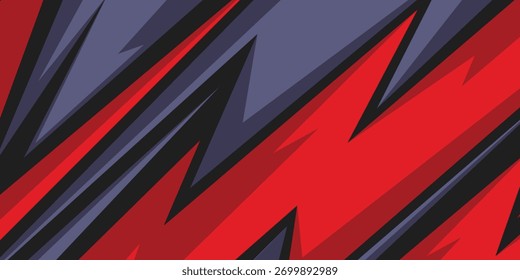 Abstract background with red spikes and zigzag line pattern and some copy space area. Eps 10
