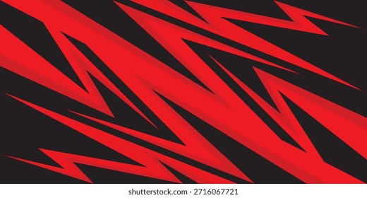 Fondo Abstractas con picos rojos y patrón de línea en zigzag y un poco de espacio de copia