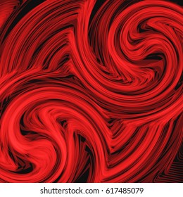 Abstract background, red spiral curves.