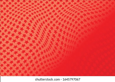 Antecedentes abstractos,   patrón de onda de estrella roja