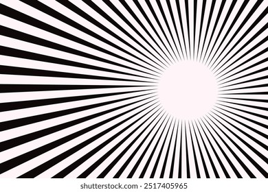 Fondo abstracto de los rayos rojos de la explosión del sol