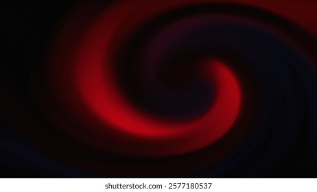 Abstract background with a red swirl vortex on a dark backdrop.