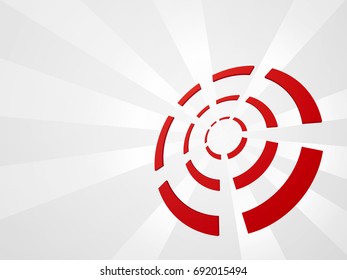 abstract background with red target