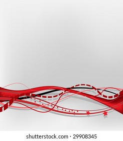 Abstract background - red theme, vector illustration