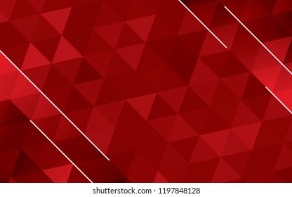 Abstract background of red triangles