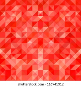 abstract background red with triangles mosaic