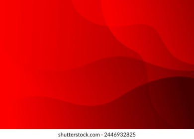 Abstract background with red wave overlap and black shadow color. Vector illustration