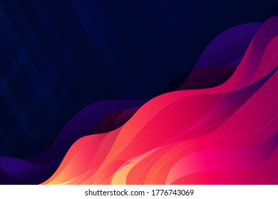 abstract background with red waves