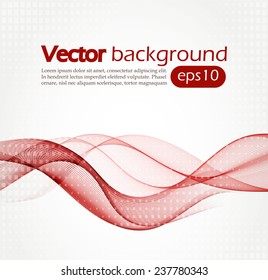 Abstract Background With Red Waves