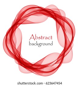 Abstract Background With Red Waves