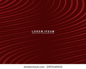 Fondo Abstractas de líneas onduladas rojas. Fondo rojo con patrón de onda de gradiente brillante. Diseño moderno para Anuncios, tarjetas, Diseño web, Anuncios, certificados, etc.