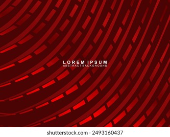 Abstract background of red wavy lines. Red background with shining gradient wave pattern. Modern design for banners, cards, web design, banners, certificates, etc.