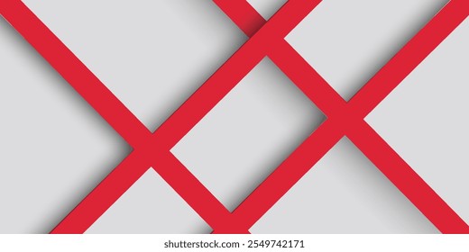Abstract background with red white grey color. Vector illustration for modern presentation background, brochure design, business card design