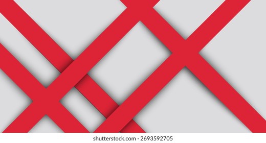 Abstract background with red white grey color. Vector illustration for modern presentation background, brochure design, business card design