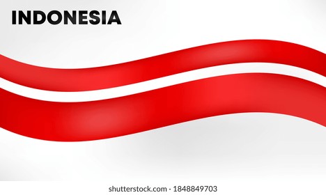 Antecedentes abstractos de la bandera indonesia roja y blanca.