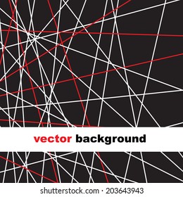 Abstract background with red and white lines