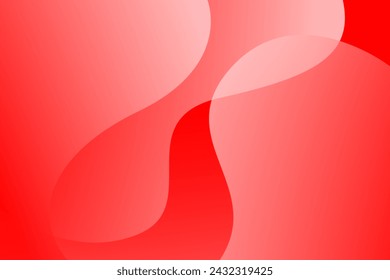 Abstract background with red and white wave overlapping for concept design. Vector illustration	