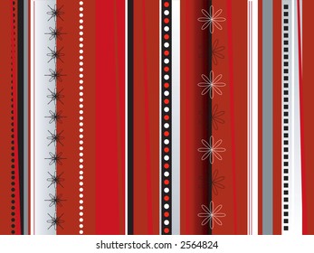 An abstract background in red with a wrapping paper theme