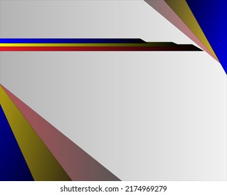 Abstract background red yellow blue triangle. black gradient white background
