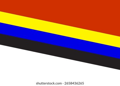 abstract background with red, yellow, blue, black and white colors. A stylish abstract background featuring smooth gradients, soft curves, and dynamic color transitions. Perfect for use in digital
