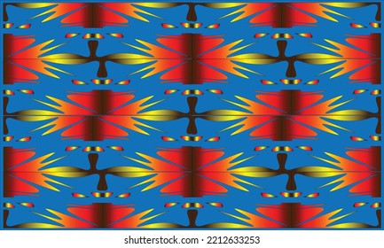 abstract background with red, yellow, orange, dark brown and blue patterns