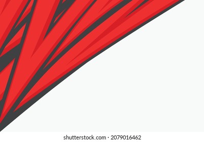 Abstract background with red zigzag line pattern and some copy space area