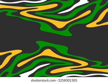 Fondo abstracto con un patrón de línea ondulada de color reflectante