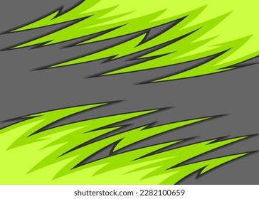 Abstract background with reflective curved spike pattern