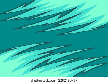 Abstract background with reflective curved spike pattern