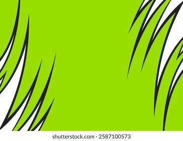 Abstract background with reflective curved spike line pattern and with some copy space area