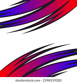 Abstract background with reflective curved spike pattern and with some copy space area