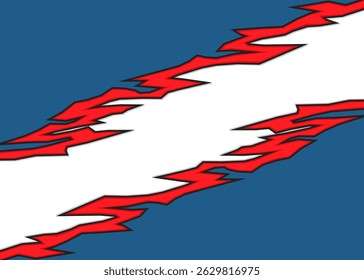Abstract background with reflective geometric jagged line pattern and with some copy space area