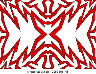 Abstrakter Hintergrund mit reflektierendem geometrischem Stammesmuster. Abstrakte geometrische Stammesträuben