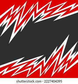 Abstract background with reflective jagged spike pattern and with some copy space area