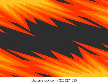 Abstract background with reflective jagged spike pattern and with some copy space area