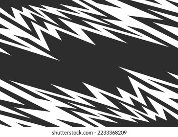 Abstract background with reflective jagged spike pattern and with some copy space area