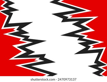 Abstract background with reflective jagged spike pattern and with some copy space area